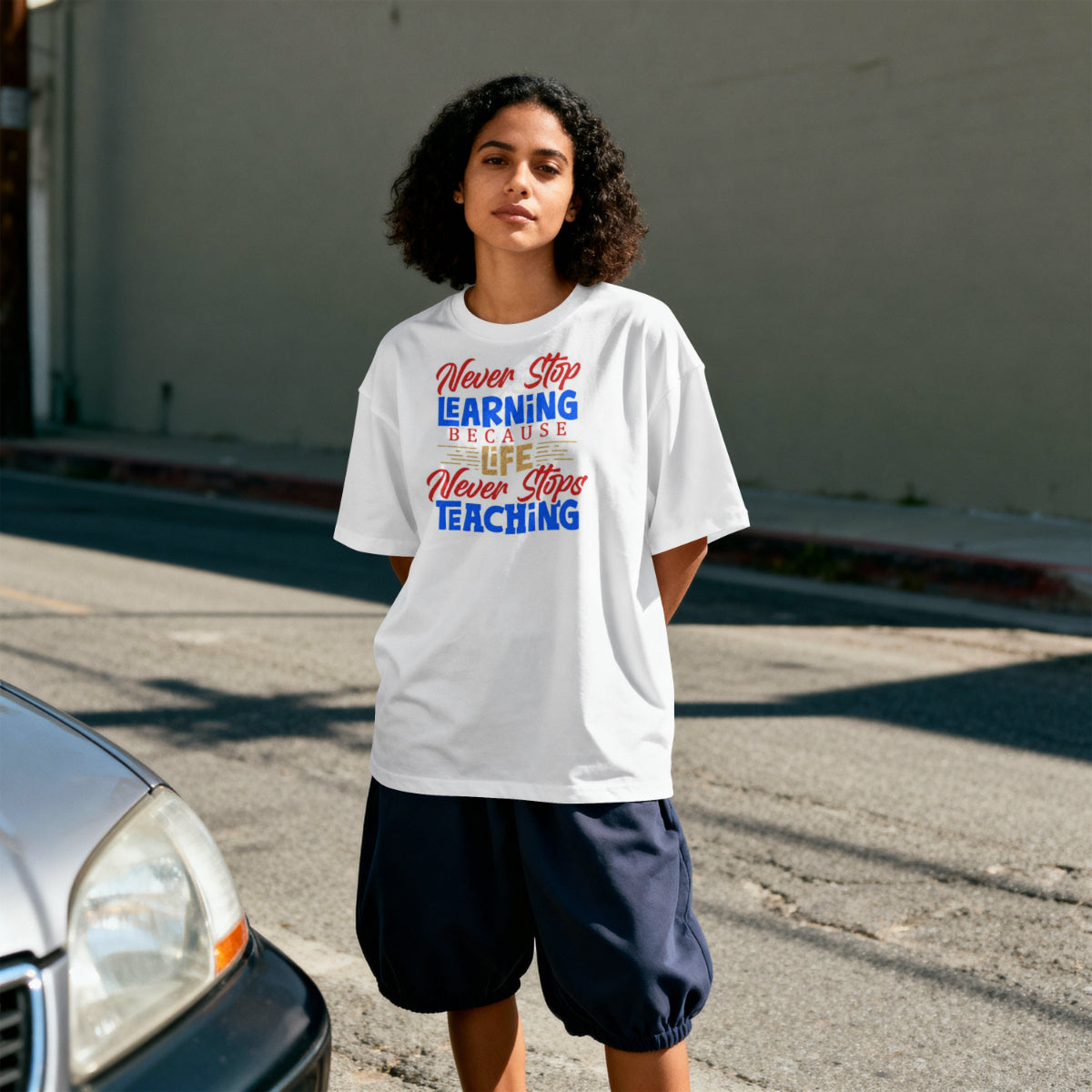 Never Stop Learning Tshirt